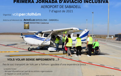 Primera Jornada d’aviació inclusiva – Aeroport de Sabadell  – 7 d’agost de 2021